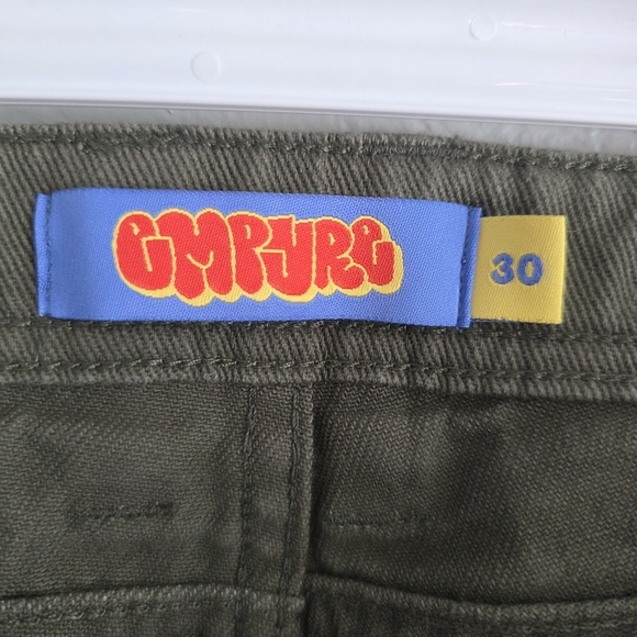 Empyre Mens Relax Green Denim Jeans Cotton Straight Leg 5 Pockets Zip Fly Sz 30 - Picture 9 of 10